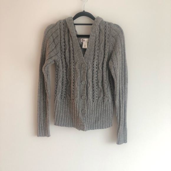 kohls hooded cardigan